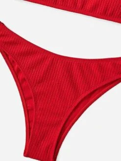 Ribbed Bikini Set Wireless Bra Top & Hipster Bikini Bottom 2 Piece Swimsuit -Curated Swimwear 16835153235d07155016c229f6ce14e5cc572eaa61 thumbnail 405x552