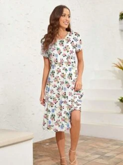 Maternity Allover Floral Print Nursing Dress -Curated Swimwear 16836146353d61e1bd46bda75555616482aa57e938 thumbnail 405x552