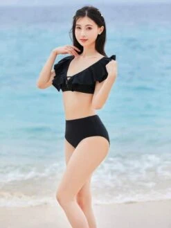 Ruffle Trim Bikini Swimsuit -Curated Swimwear 16836871998e4ef31c1dfe16a8f271af4c49ce0ed9 thumbnail 405x552