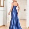 Ruched Bustier Satin Cami Formal Dress -Curated Swimwear 16837156263a131cc4f14d2ebb0c8e3e5326211319 thumbnail 405x552