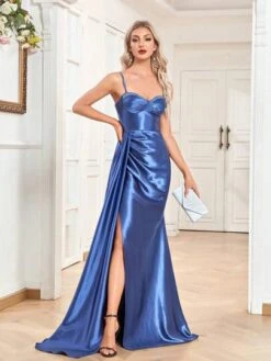 Ruched Bustier Satin Cami Formal Dress -Curated Swimwear 1683715629434ac2ff617f73b94761a81d153c0c06 thumbnail 405x552