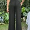 SHEIN Maternity Adjustable Waist Split Hem Wide Leg Pants -Curated Swimwear 1683866378687bfede493ae9090d162f43aaa33162 thumbnail 405x552