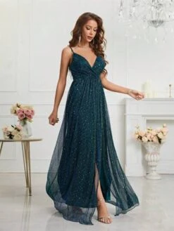 Split Thigh Glitter Cami Dress -Curated Swimwear 16838935452c8015626aa28892a95b90b9dc558449 thumbnail 405x552