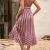 SHEIN Maternity Striped Print Ruffle Hem Belted Cami Dress -Curated Swimwear 168395282464daf54b173d3efff5a18ed2eaf7066a thumbnail 405x552