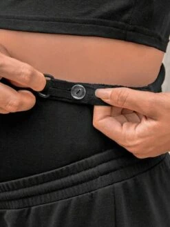 SHEIN Maternity Solid Crop Tank Top & Adjustable Waist Sweatpants -Curated Swimwear 16841155548a1d5afbffef33710d96575a7de937be thumbnail 405x552