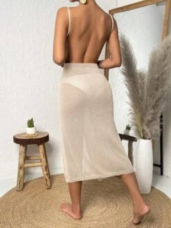 Wrap Hem Cami Cover Up Dress