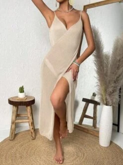 Wrap Hem Cami Cover Up Dress -Curated Swimwear 168411807166f0b5d10d1393bff34ef6f2496f3067 thumbnail 405x552