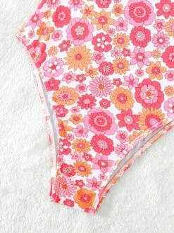 Floral Print Frill Trim One Piece Swimsuit -Curated Swimwear 1684127077f23bd4086a58329e05556f617dee6eb1 thumbnail 405x552