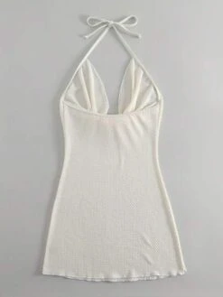 Solid Halter Cover Up -Curated Swimwear 1684376546080a0c79ca2c3eeacf598357018e9300 thumbnail 405x552