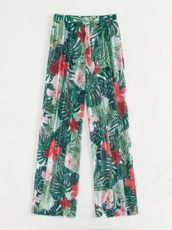 Tropical Print Cover Up Pants -Curated Swimwear 168439502637318a036095c99e48ebc5ff81840d7b thumbnail 405x552