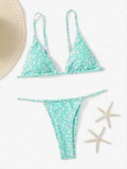 Ditsy Floral Triangle Thong Bikini Swimsuit -Curated Swimwear 1684719869b0ac4f4effdef1f17b8601f16aa97173 thumbnail 405x552