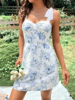 SHEIN WYWH Floral Print Tie Shoulder Cami Dress -Curated Swimwear 16853265002f36f008f07713d5bba8475576ee43fa thumbnail 405x552