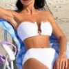 Ribbed Knit Bandeau Bikini Swimsuit -Curated Swimwear 16854150987dc04627823cfe8887005e1398ec060c thumbnail 405x552