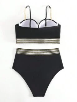 Chain Print Contrast Mesh Bikini Swimsuit -Curated Swimwear 1685685351a2aa0a584d2280902fafa13d18b88249 thumbnail 405x552