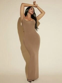 SHEIN SXY Solid Bodycon Cami Dress -Curated Swimwear 16859430748ebed217082d99269c17aa5e196ab9da thumbnail 405x552