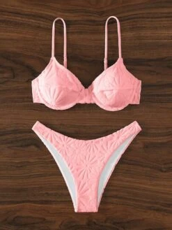 SHEIN Solid Underwire Bikini Swimsuit -Curated Swimwear 1685943856475baf36bee72f937eb96e8842f2d04f thumbnail 405x552