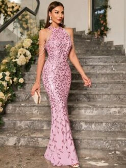 Sequin Decor Mermaid Hem Formal Dress -Curated Swimwear 168596838526cc051d803fc9e01a853cbcdf1ee7f3 thumbnail 405x552