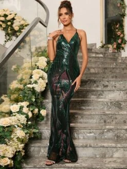 Crisscross Backless Sequin Cami Dress -Curated Swimwear 168596877647e9873bffa130c38dc4ef437c5fc1fa thumbnail 405x552