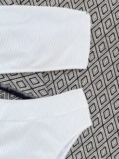 Rib Bandeau High Waisted Bikini Swimsuit -Curated Swimwear 1686024150d6c330c73b85782df3e0ace094ec4103 thumbnail 405x552