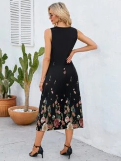 Floral Print Tank Dress