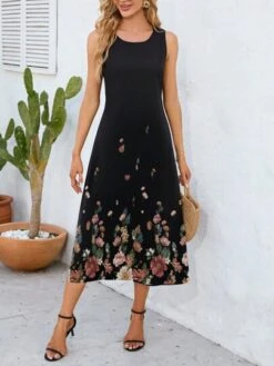 Floral Print Tank Dress -Curated Swimwear 1686079414616ecc2744de0ba7d0ef287974861c9b thumbnail 405x552