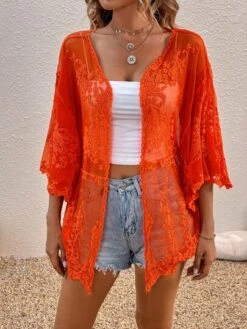 Embroidery Mesh Drop Shoulder Kimono -Curated Swimwear 1686130531d0d05fda71230691eefe17f8df46cd9c thumbnail 405x552