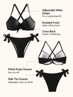 Knot Front Push Up Bikini Swimsuit -Curated Swimwear 16861920899c21fd3e8b76a2d70ca5ac1df6f2e924 thumbnail 405x552
