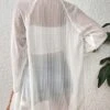 SHEIN VCAY Raglan Sleeve Button Front Kimono Without Camisole -Curated Swimwear 168620987706d8fda46155ec6cb7ba39e66afeba36 thumbnail 405x552