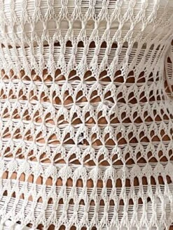 Open Knit Cover Up Dress Without Bikini -Curated Swimwear 16863034811e8c110a0effd980d397a50fa9677b7a thumbnail 405x552