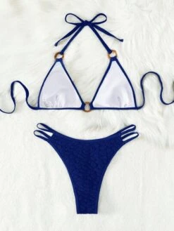 Ring Linked Halter Triangle Bikini Swimsuit -Curated Swimwear 1686315653c0fc7f3c60f5215d8ba6c85f4b306353 thumbnail 405x552