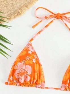 Floral Halter Triangle Bikini Swimsuit With Beach Skirt -Curated Swimwear 1686534716d224b4e1dfae5cb84b98c3493818e854 thumbnail 405x552