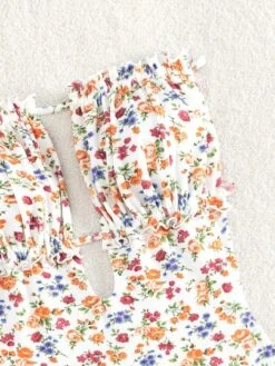 Ditsy Floral Print Frill Trim Bandeau One Piece Swimsuit -Curated Swimwear 1686540890b4e5bd4f1ef0ea8ccf3d75db30901793 thumbnail 405x552