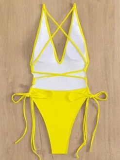 Tie Side One Piece Swimsuit -Curated Swimwear 1686819695c21e8361ae51904161af0291614d2241 thumbnail 405x552