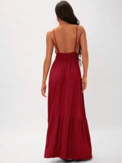 SHEIN Tall Solid Ruffle Hem Cami Dress