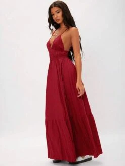 SHEIN Tall Solid Ruffle Hem Cami Dress -Curated Swimwear 16868831417a11ca958126a74eca75d50df82295e7 thumbnail 405x552