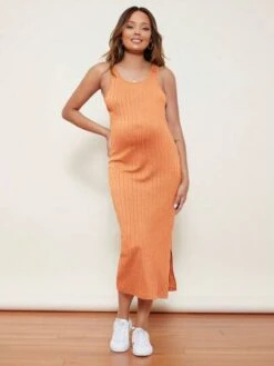 SHEIN Maternity Split Thigh Cable Knit Dress -Curated Swimwear 16872312323fe65b67a9cea269e69731416eeee6ca thumbnail 405x552