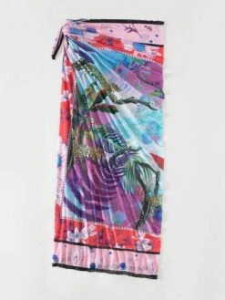 Tropical Print Knot Side Cover Up Skirt -Curated Swimwear 1687249604280aff94983f93048917bb28e4e2c4c5 thumbnail 405x552