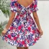 SHEIN Frenchy Floral Print Square Neck Puff Sleeve Dress -Curated Swimwear 1687749059618694f8be6c87f0f07e8bbfc565611a thumbnail 405x552