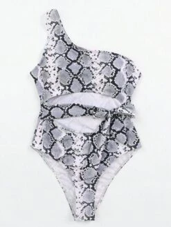 Snakeskin Print One Shoulder One Piece Swimsuit -Curated Swimwear 1687756244db6e7e3c21794fe1a8df021fba85c9bd thumbnail 405x552