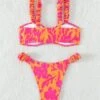 Allover Print Frill Trim Drawstring Bikini Swimsuit -Curated Swimwear 16877680906cf21b507cf26ec1d7e6bcf4595bb392 thumbnail 405x552