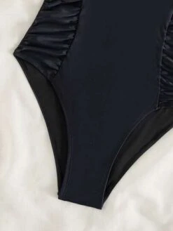 Ruffle Trim Ruched One Piece Swimsuit -Curated Swimwear 1687795330e643c489e60fff53e3c951c0494dccde thumbnail 405x552