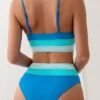 Color Block High Waisted Bikini Swimsuit -Curated Swimwear 168801133995883d11cbf4d16586f0424103f9a46b thumbnail 405x552