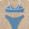 Contrast Binding Bikini Swimsuit