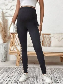 SHEIN Maternity Adjustable Waist Leopard Print Phone Pocket Leggings -Curated Swimwear 1688383647920f565b63ca1c3e990174edfd4a6172 thumbnail 405x552