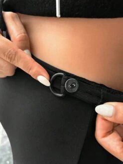 SHEIN Maternity Colorblock Adjustable Waistband Contrast Sideseam Leggings -Curated Swimwear 1688695961bebb3719efcc6f7519696c5e033218bb thumbnail 405x552