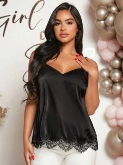 SHEIN Maternity Eyelash Lace Trim Cami Top -Curated Swimwear 1689045648c74881b2ff65a85e53485677d14554bd thumbnail 405x552