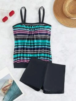 Striped Shorts Bikini Swimsuit -Curated Swimwear 1689048051d9354d3261cbc2e052014b2129f1dfe7 thumbnail 405x552