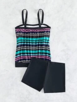 Striped Shorts Bikini Swimsuit -Curated Swimwear 16890480555b518616222d87f30fd7c2df97532eb9 thumbnail 405x552