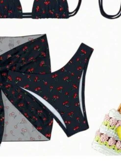 Cherry Print Halter Triangle Bikini Swimsuit With Beach Skirt -Curated Swimwear 168906585191d08c97b4b44735fbb25c240dfd758c thumbnail 405x552