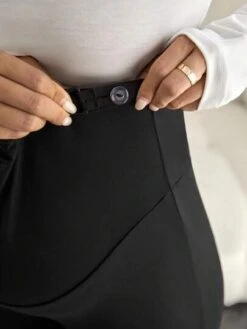 SHEIN Maternity Adjustable Waist Contrast Lace Cutout Leggings -Curated Swimwear 1689154101c4fe16056243de6068925d5cc8951f9c thumbnail 405x552